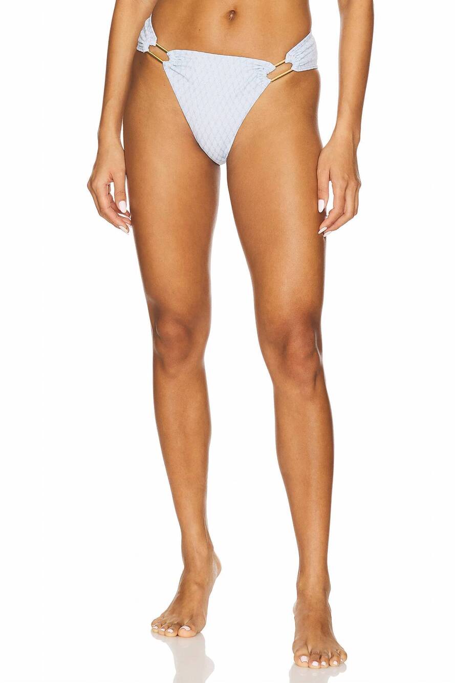NEW PQ SWIM detail fanned bikini bottom in tallulah